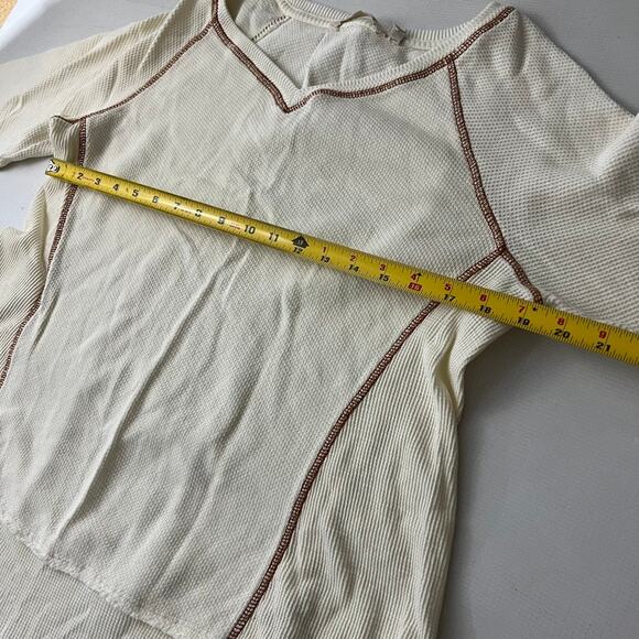 Soft Surroundings Thermal Pull Over Waffle Knit Top Women Size Large - Picture 3 of 14